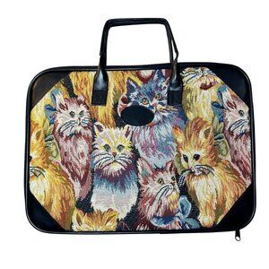 Vintage Tapestry Cat Laptop Case or Briefcase